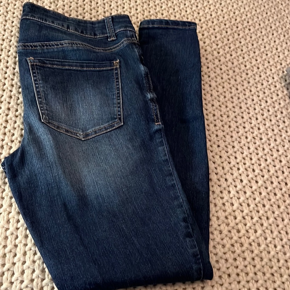 Maurice’s Ever-flex Mid-rise dark wash denim